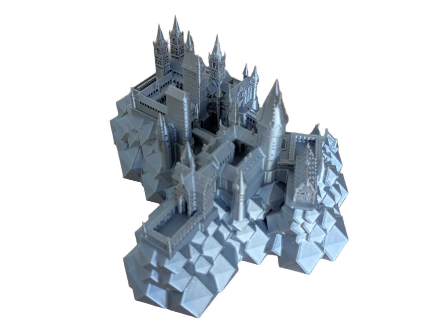 GREY CASTLE FIGURINE