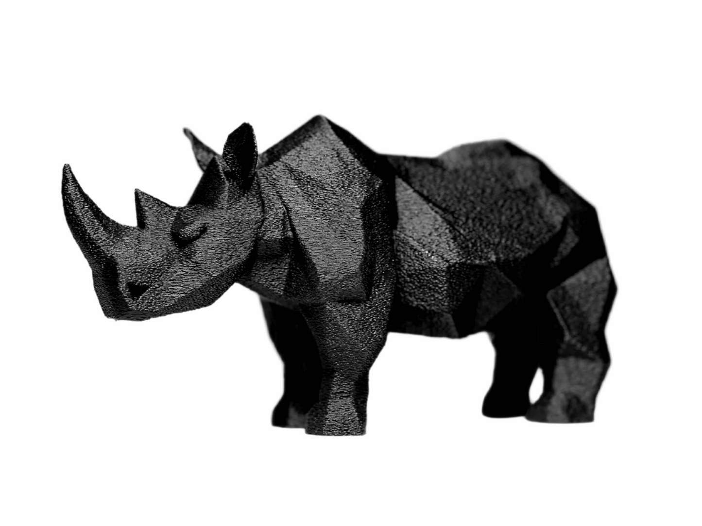 Bold Rhino Figurine
