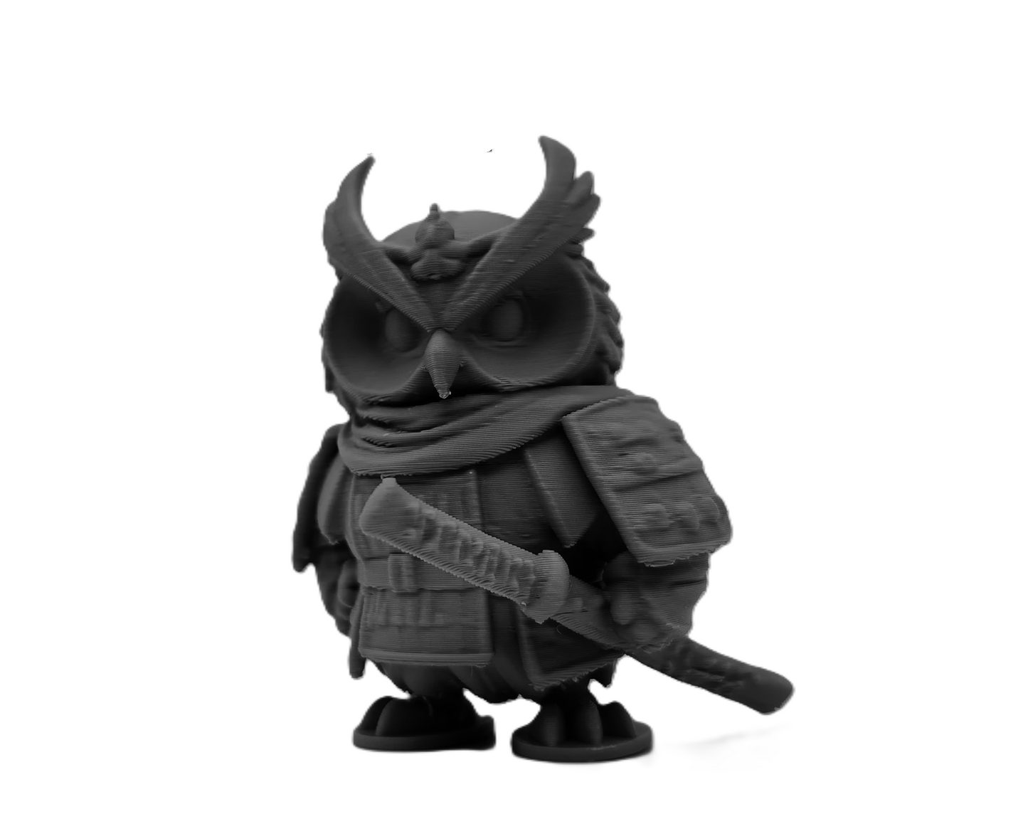 Owl Samurai Decorative Showpiece