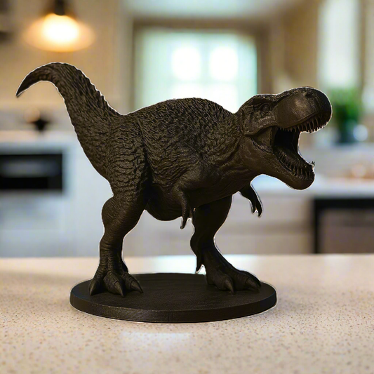 Prehistoric Monster Black Figurine: Dinosaur
