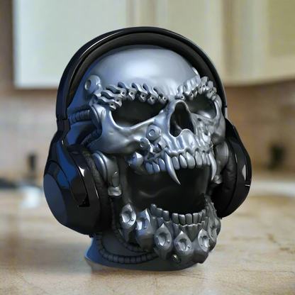 Robot Skull Headphone Stand
