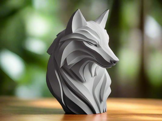 Modern Wolf Statue