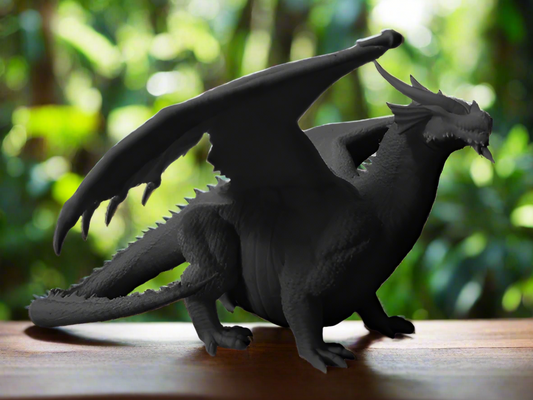 Chubby White Dragon Figurine: Cute Fantasy Collectible