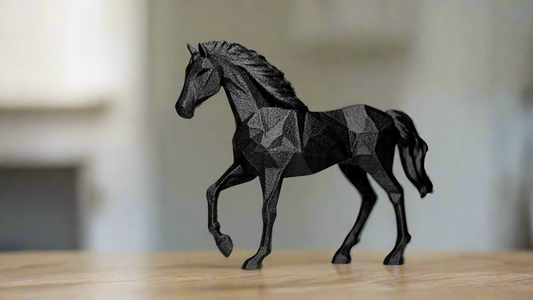 Geometric Horse Figurine