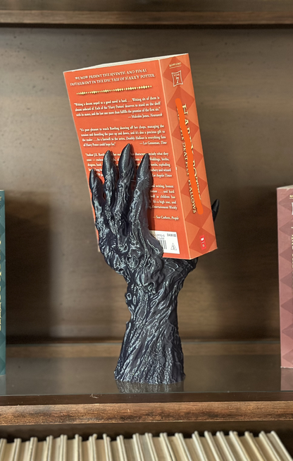 Dragons Claw Book Holder Display | Fantasy Bookend | Resin Book Stand