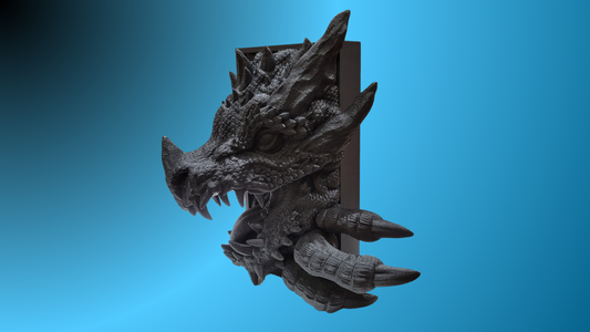 Mythical Dragon Book Shelf Decor