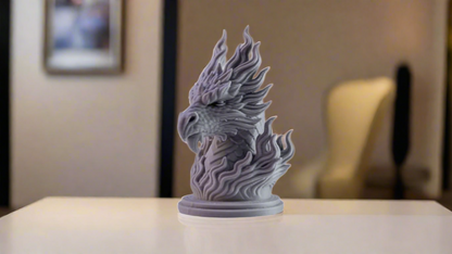 Fire Dragon Bust Sculpture Showpiece for Home Decor | Red Dragon India