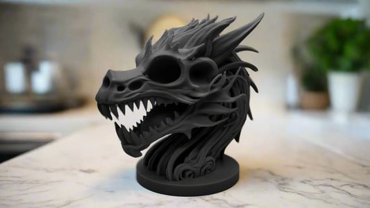 Skeletal Dragon Bust