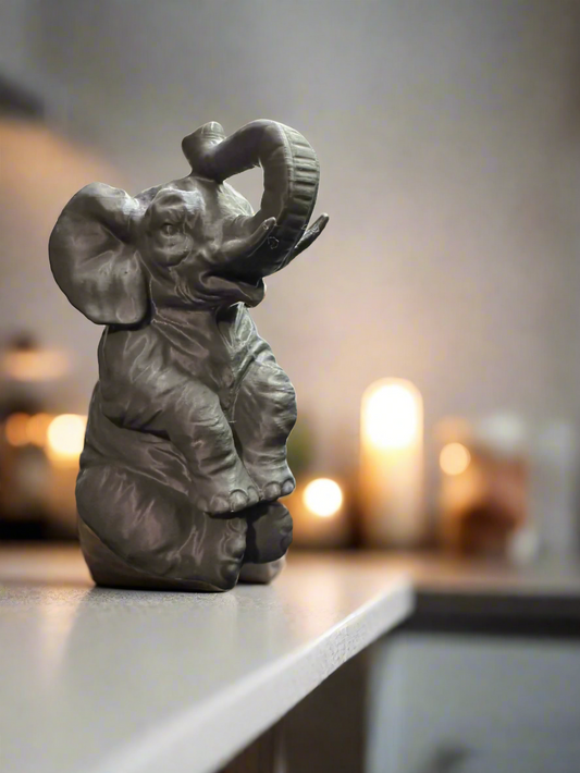 Serene Sitting Elephant