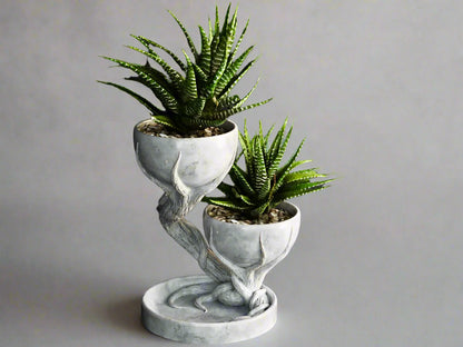 Dual Tree-Shaped Planter
