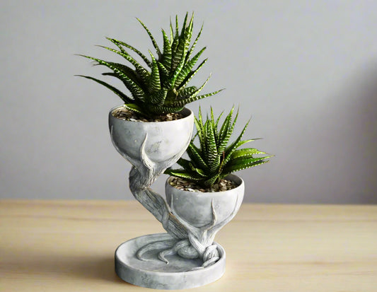 Dual Tree-Shaped Planter
