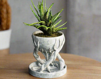 Spiral Tree Pot – Artistic Plant Holder - Celestial Crafts