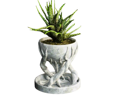Spiral Tree Pot – Artistic Plant Holder - Celestial Crafts