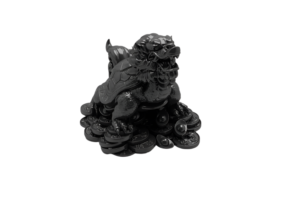 Chinese Dragon Turtle Sculpture for Prosperity and Longevity