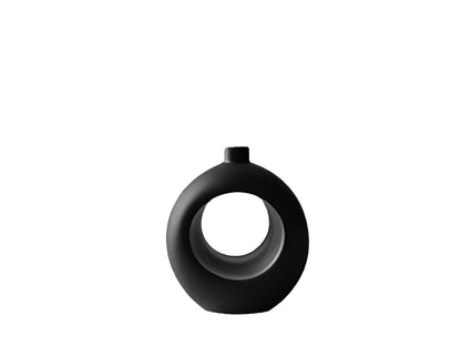 Scandinavian-Inspired Circular Vase – Minimalist Home Decor