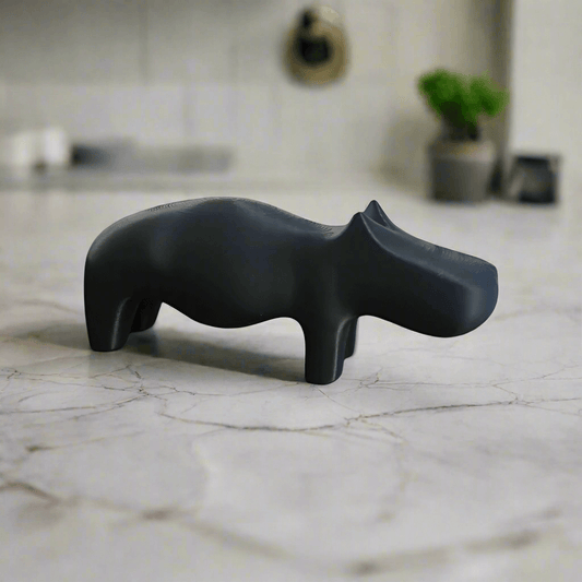 Minimal Hippo Sculpture