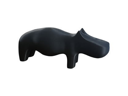 Minimal Hippo Sculpture