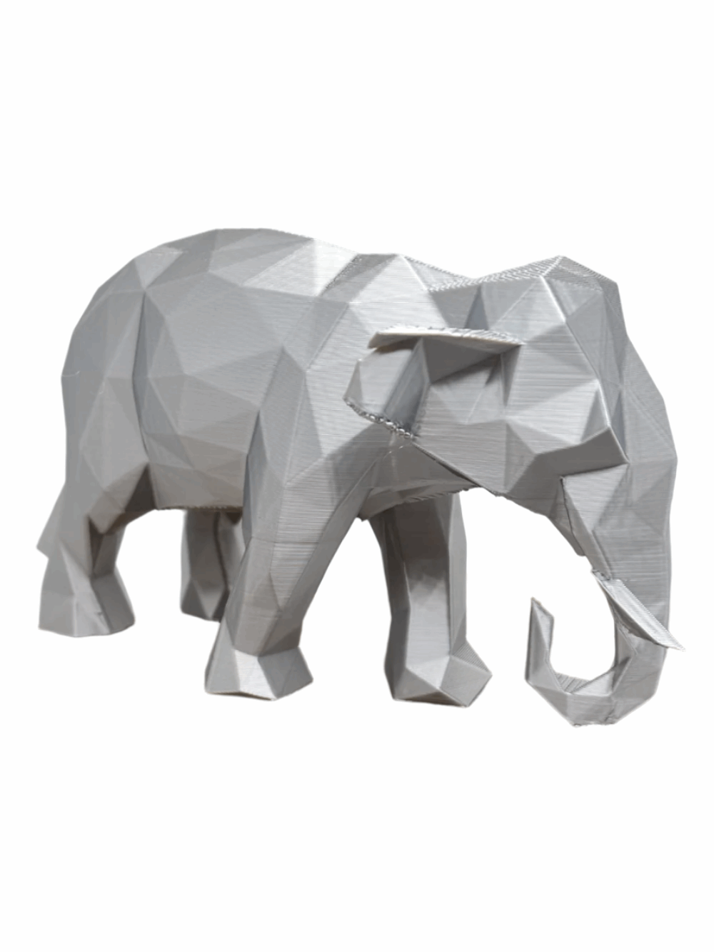 Low-Poly Elephant Figurine