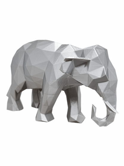 Low-Poly Elephant Figurine