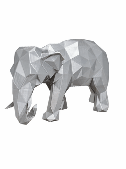 Low-Poly Elephant Figurine