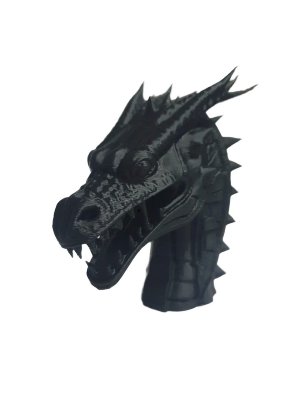 3D Printed Dragon Head: Detailed Model