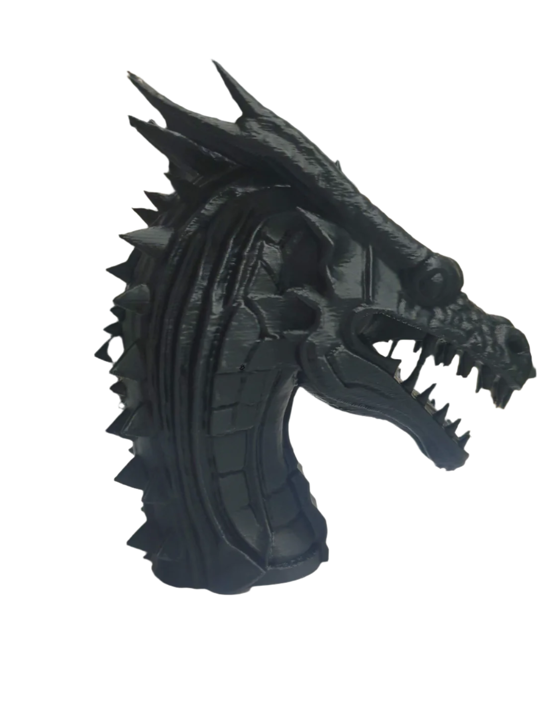 3D Printed Dragon Head: Detailed Model