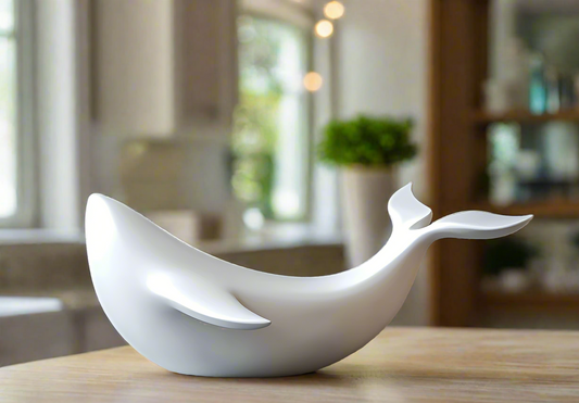 Minimalist Whale Sculpture