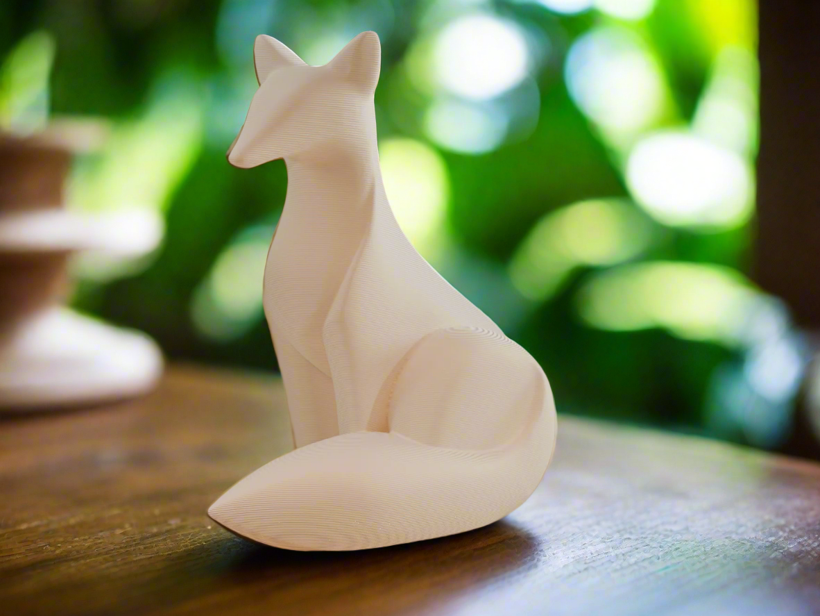 Sleek Fox Sculpture