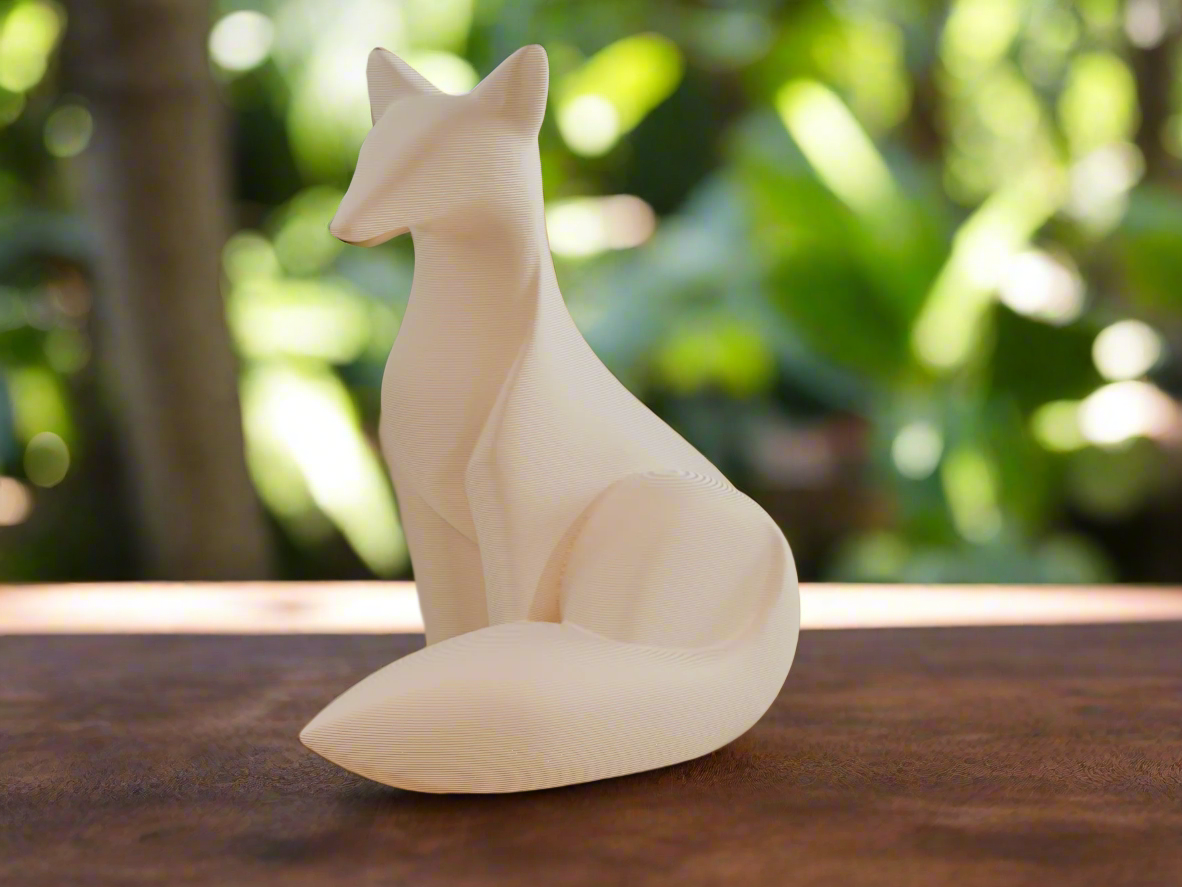 Sleek Fox Sculpture