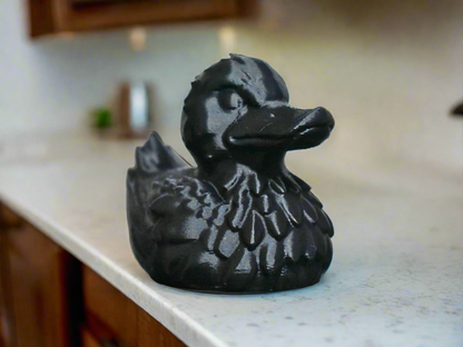 Duck Sculpture Showpiece for Home Decor | Black Gothic Animal Figurine India