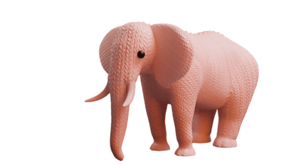Elephant Sculpture Showpiece for Home Decor | Knitted Elephant Figurine India