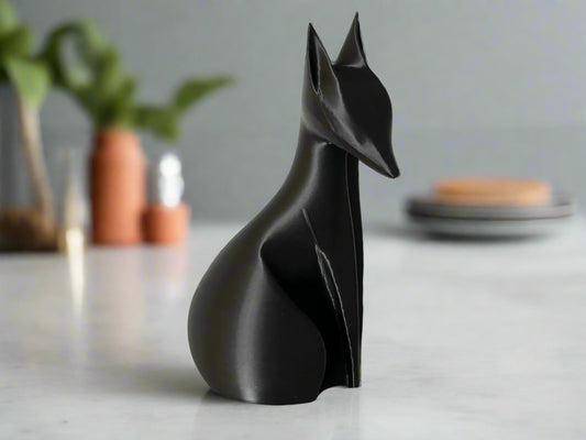 Elegant Fox Figurine – Sleek & Sophisticated Animal Decor