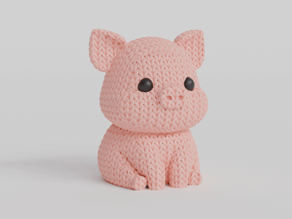 Pig Sculpture Showpiece for Home Decor | Knitted Pig Figurine India