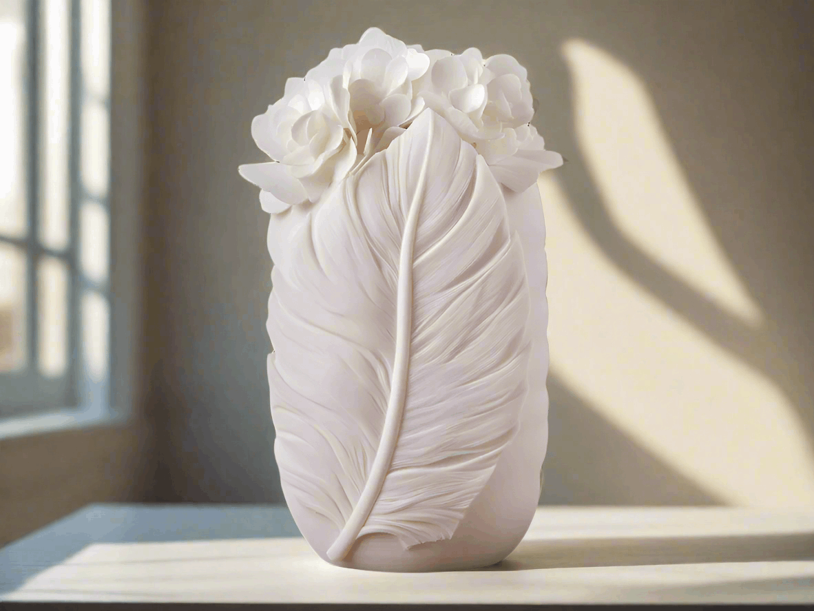 Feather Bloom Vase