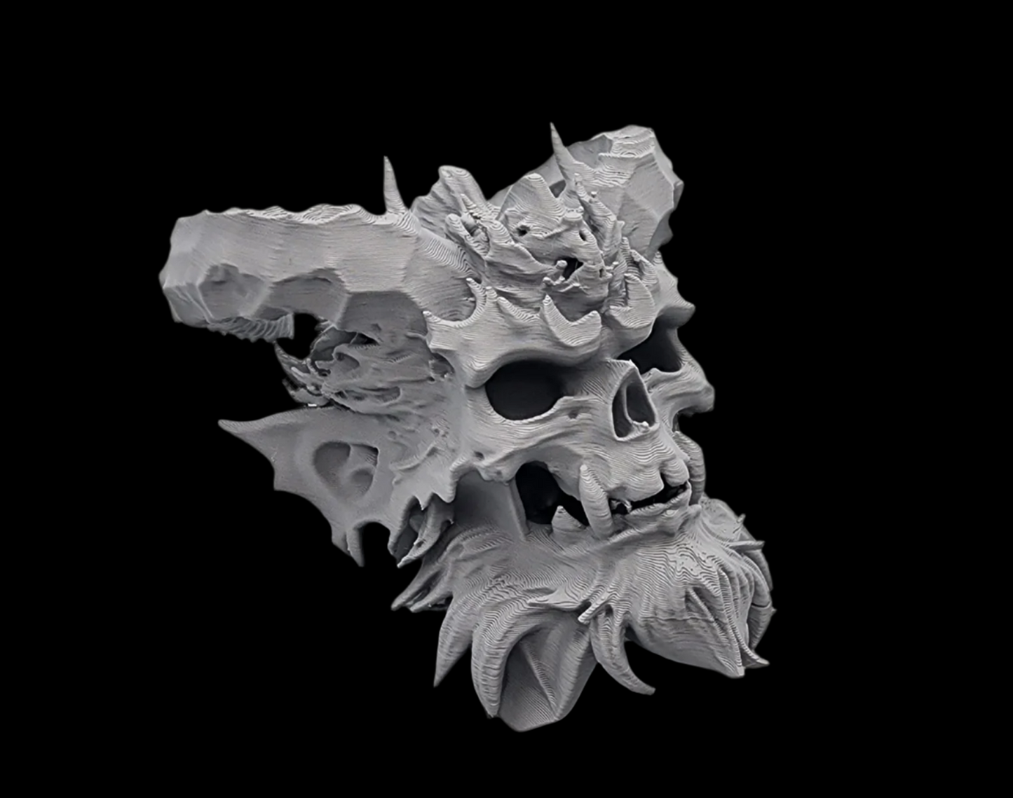 Bearded Ogre Skull