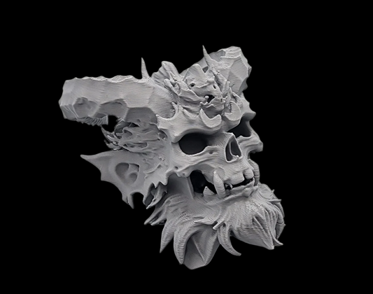 Bearded Ogre Skull