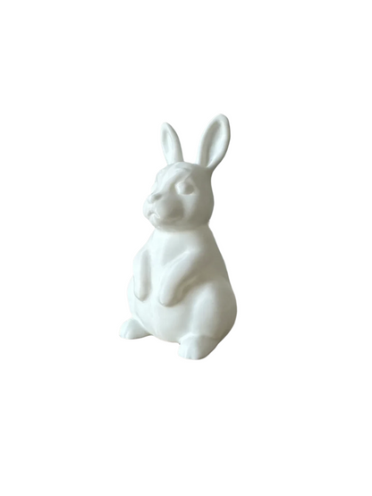 Charming White Rabbit Figurine