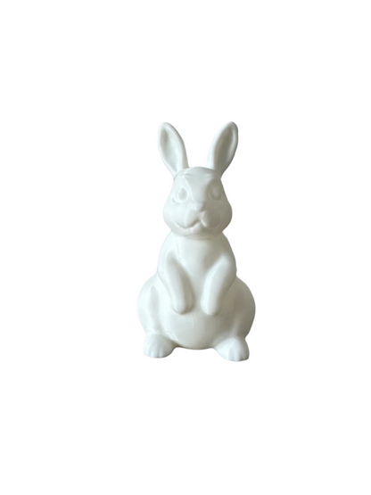 Charming White Rabbit Figurine