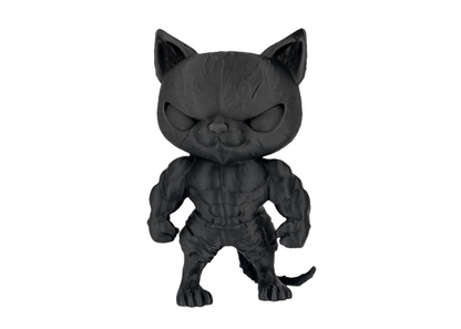 Muscular Cat Sculpture