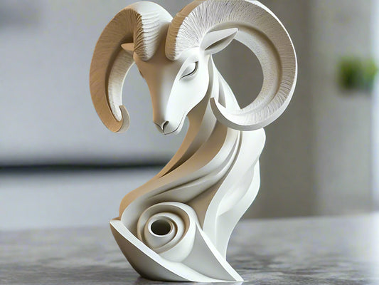 Unique Easter Ram Figurine