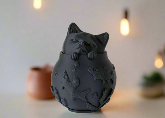 Curious Cat Sculpture