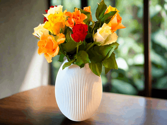 Fluted Easter Egg Vase