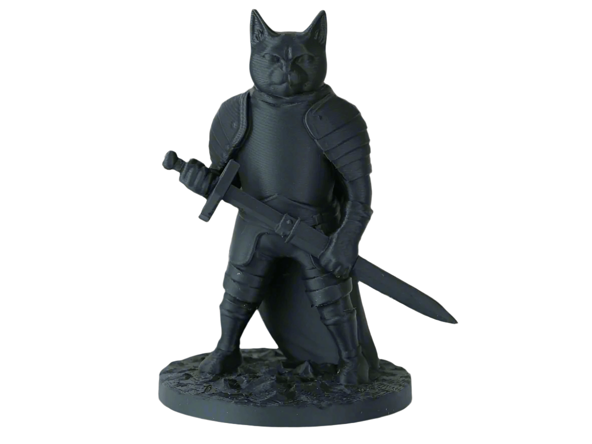 Knight Cat Figurine
