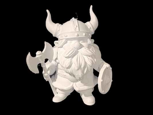 Fantasy White Dwarf Warrior Statue: Unique Decor