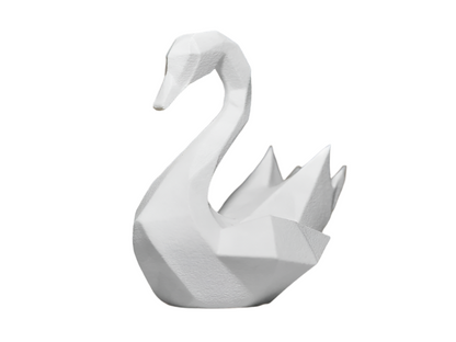 Geometric Swan Figurine