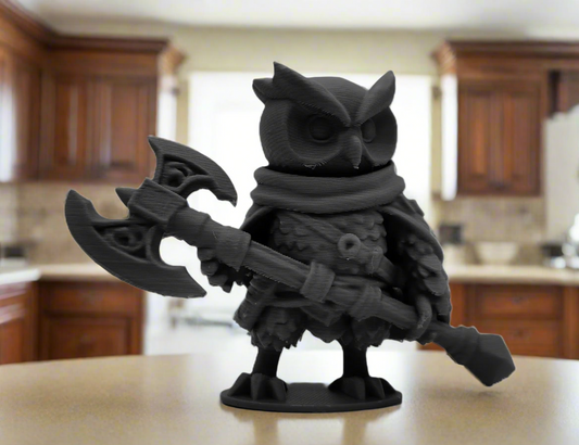 Fantasy Owl Warrior Figurine