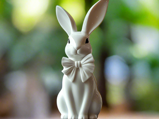 Adorable Bunny with Ribbon