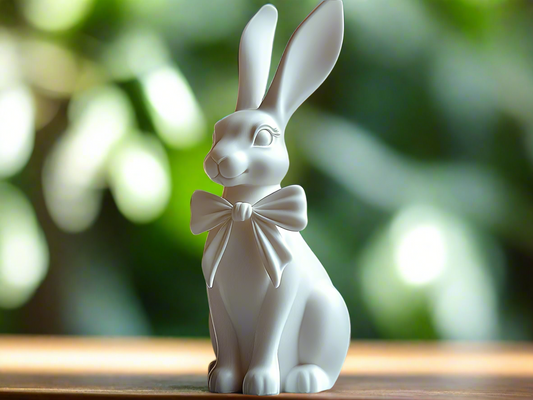 Elegant Bunny with Bow