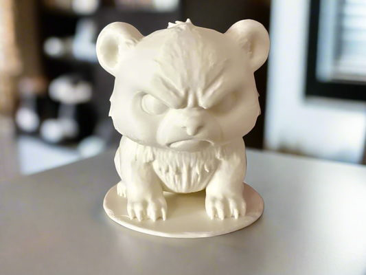 Grumpy Bear Charm – Miniature Mood Decor