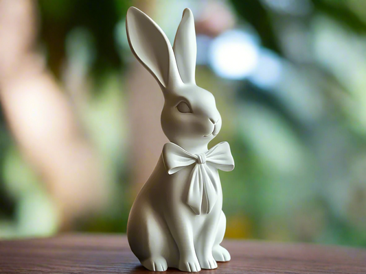 Fluffy Bunny with Bow